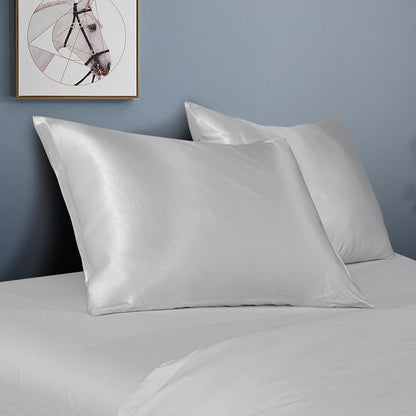 Bedsum Silky Satin Pillowcases for Hair and Skin, 2 Piece Ultra Soft and Cooling Pillow Cases