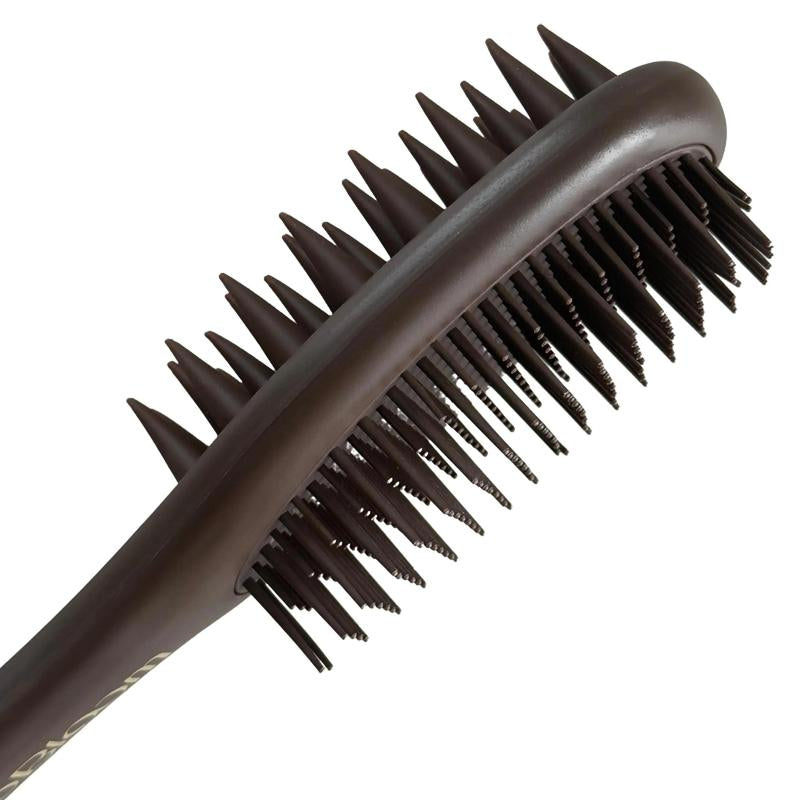 Abloomdant Halo Bloom Brush 2 in 1 Hair Health - Dual Action Detangling & Scalp Massager for All Hair Types - Protects Wet Hair, Prevents Breakage, Promotes Growth & Circulation - Compact, Lightweight, Travel Friendly
