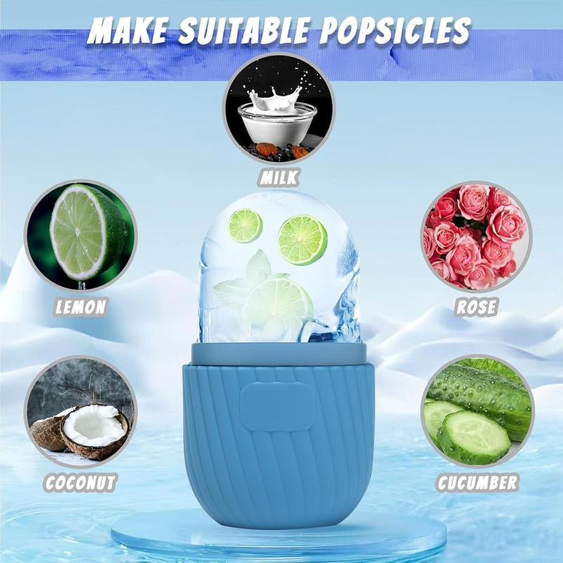 Ice Roller for Face and Eye Glow Naturally and Skincare, Ice Face Roller, Ice Facial Cube, Gua Sha Face Massage, Ice Roller Face for Beauty and Skin Care Gift for Men & Women Face Ice Roller Lifting Grid Puffiness Relief