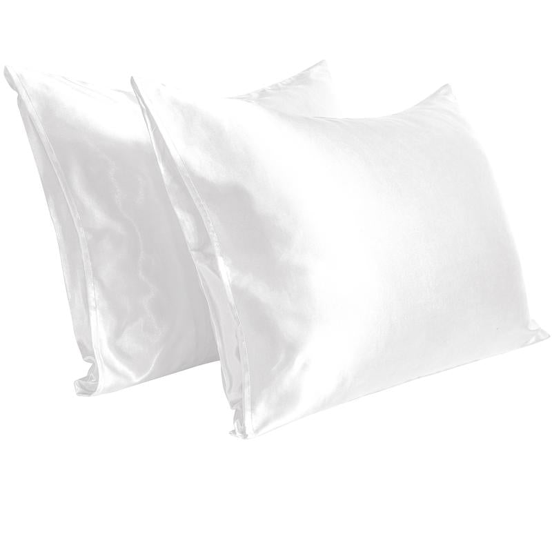 Bedsum Silky Satin Pillowcases for Hair and Skin, 2 Piece Ultra Soft and Cooling Pillow Cases