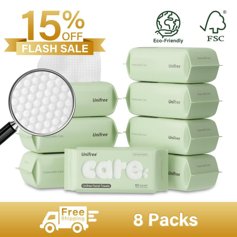 [ZS] Unifree Face Towel | Disposable Dry Wipes | Absorbent,Reusable,Soft,Comfort, Skincare,Useful Gift,Portable,Thick,Clean,Facial, Hygiene