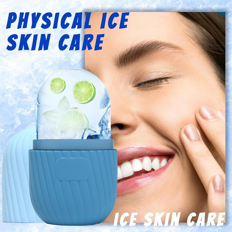Ice Roller for Face and Eye Glow Naturally and Skincare, Ice Face Roller, Ice Facial Cube, Gua Sha Face Massage, Ice Roller Face for Beauty and Skin Care Gift for Men & Women Face Ice Roller Lifting Grid Puffiness Relief