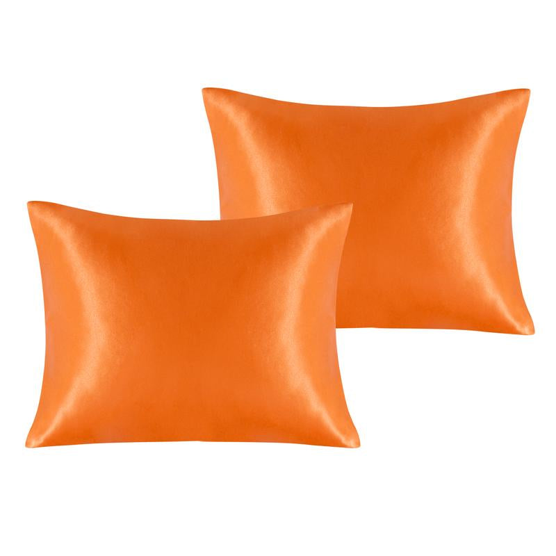 Bedsum Silky Satin Pillowcases for Hair and Skin, 2 Piece Ultra Soft and Cooling Pillow Cases