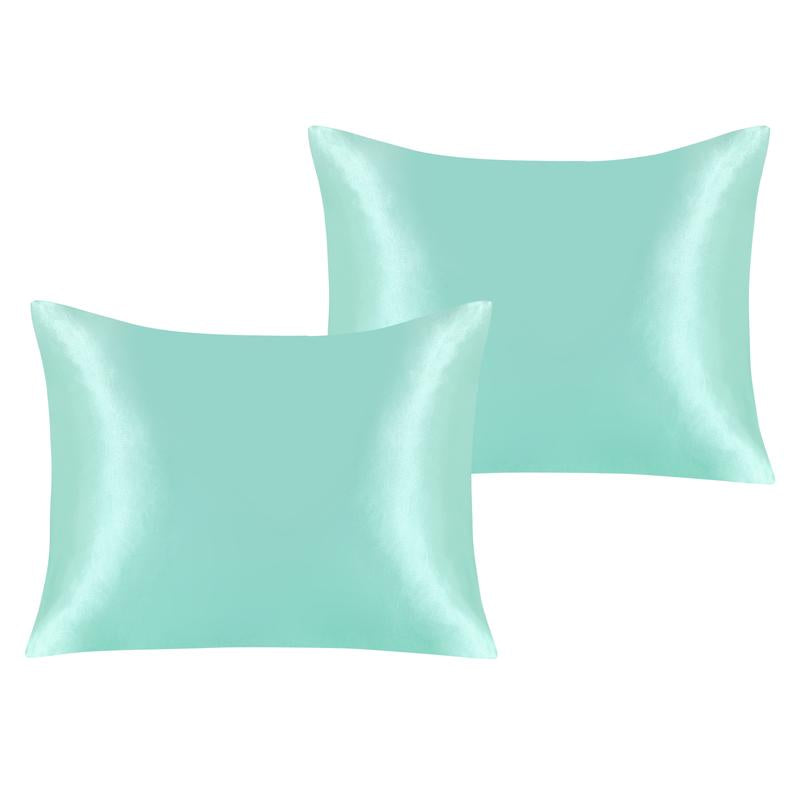 Bedsum Silky Satin Pillowcases for Hair and Skin, 2 Piece Ultra Soft and Cooling Pillow Cases