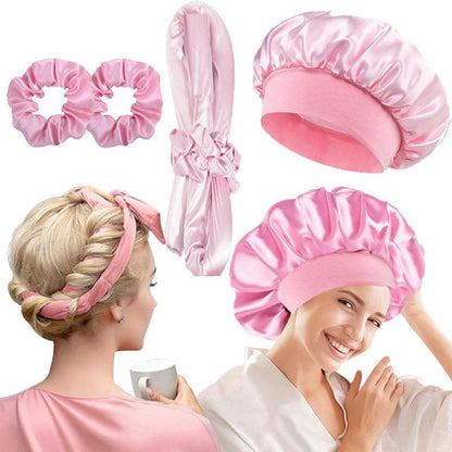 Hair Tool Set, 4 Counts/Set Professional Sleeping Hair Care & Styling Tool Set, Heatless Styling Tools for Women & Girls, Valentine'S Day Gift for Women