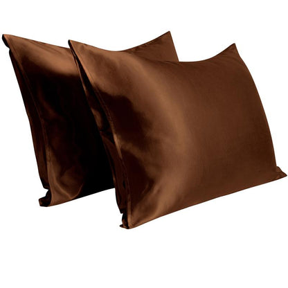 Bedsum Silky Satin Pillowcases for Hair and Skin, 2 Piece Ultra Soft and Cooling Pillow Cases