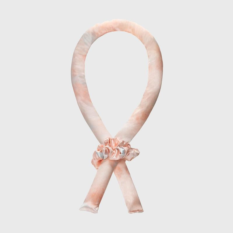 Kitsch Satin Heatless Curling Set - Heatless Hair Curler to Sleep In, Heat Free Curls Overnight, Frizz-Free, Soft Curls - for All Hair Types - Sunset