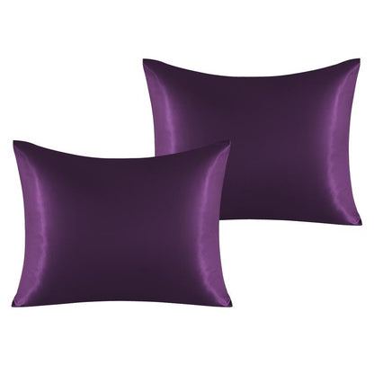 Bedsum Silky Satin Pillowcases for Hair and Skin, 2 Piece Ultra Soft and Cooling Pillow Cases