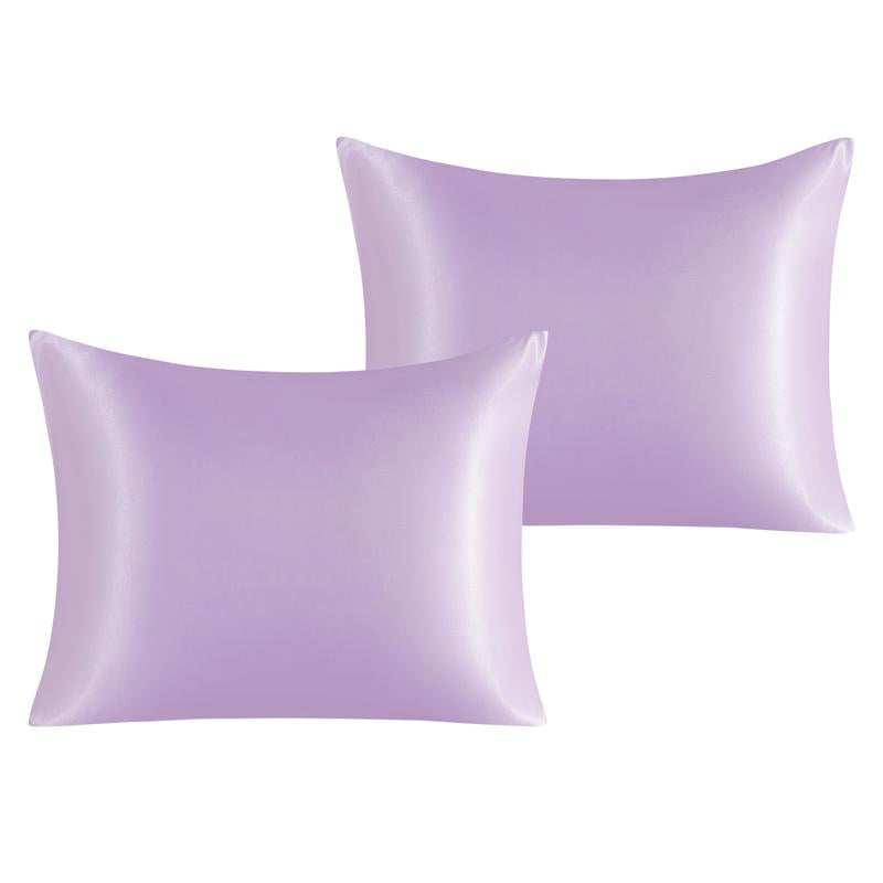 Bedsum Silky Satin Pillowcases for Hair and Skin, 2 Piece Ultra Soft and Cooling Pillow Cases