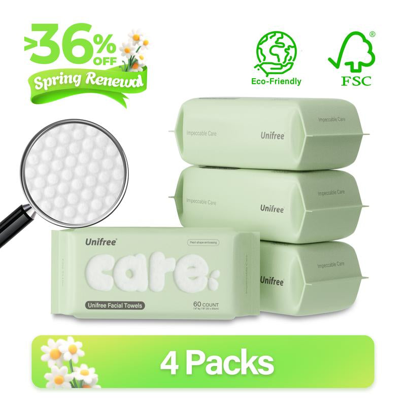 [ZS] Unifree Face Towel | Disposable Dry Wipes | Absorbent,Reusable,Soft,Comfort, Skincare,Useful Gift,Portable,Thick,Clean,Facial, Hygiene