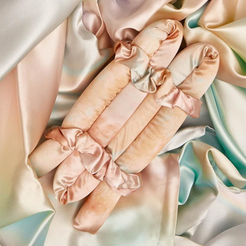 Kitsch Satin Heatless Curling Set - Heatless Hair Curler to Sleep In, Heat Free Curls Overnight, Frizz-Free, Soft Curls - for All Hair Types - Sunset