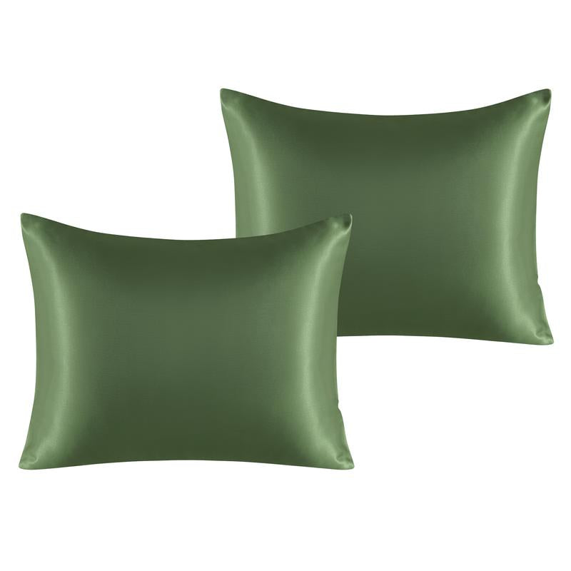 Bedsum Silky Satin Pillowcases for Hair and Skin, 2 Piece Ultra Soft and Cooling Pillow Cases