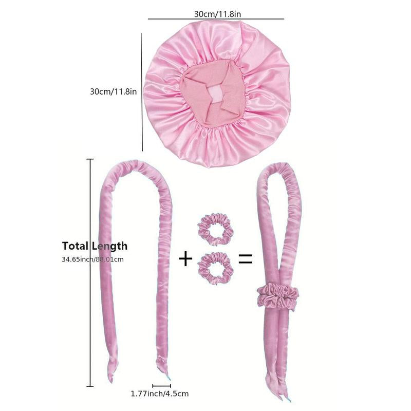 Hair Tool Set, 4 Counts/Set Professional Sleeping Hair Care & Styling Tool Set, Heatless Styling Tools for Women & Girls, Valentine'S Day Gift for Women