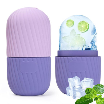 Ice Roller for Face and Eye Glow Naturally and Skincare, Ice Face Roller, Ice Facial Cube, Gua Sha Face Massage, Ice Roller Face for Beauty and Skin Care Gift for Men & Women Face Ice Roller Lifting Grid Puffiness Relief