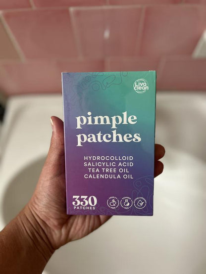 Livaclean 330 CT Pimple Patches for Face W/Salicylic Acid, Tea Tree Oil & Calendula Oil Acne Skincare