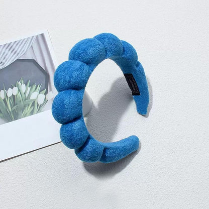 Jbextension Spa Headband 2 Pcs for Women-Girls, Makeup Sponge Headband, Non Slip Face Wash, Skincare-Padded Soft Thick Terry Cloth Hair Band Accessory 2 Pcs