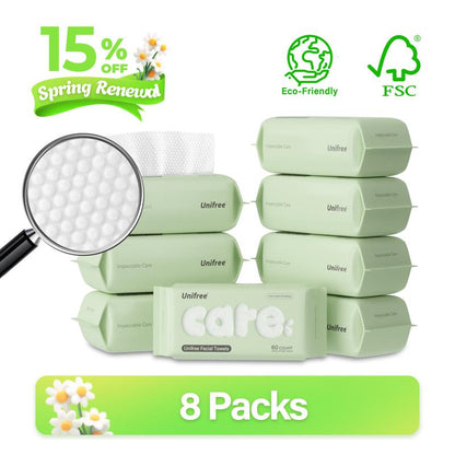 [ZS] Unifree Face Towel | Disposable Dry Wipes | Absorbent,Reusable,Soft,Comfort, Skincare,Useful Gift,Portable,Thick,Clean,Facial, Hygiene