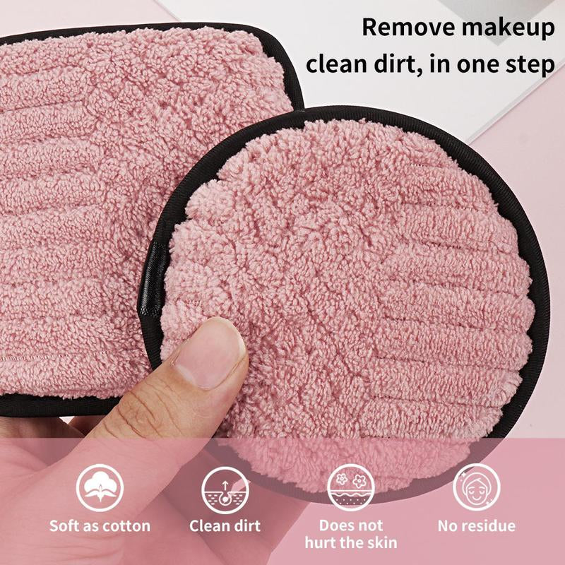 MAANGE Makeup Remover Puff Set, 10Pcs/Set Multifunctional Double Sided Face Wash Puff, Face Cleaning Pads, Makeup Remover Cloth, Skincare Tools, Makeup Products Accessories, Lightweight Cosmetic Accessories, Christmas Gift