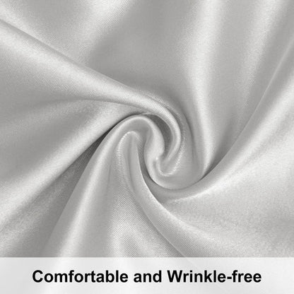 Bedsum Silky Satin Pillowcases for Hair and Skin, 2 Piece Ultra Soft and Cooling Pillow Cases
