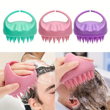 Silicone Scalp Massager Shampoo Brush