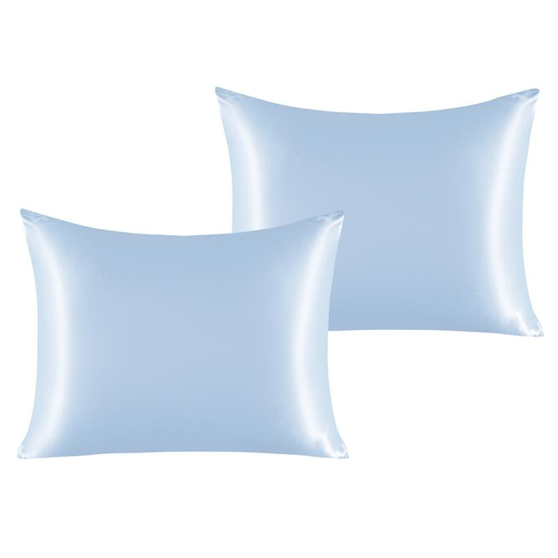 Bedsum Silky Satin Pillowcases for Hair and Skin, 2 Piece Ultra Soft and Cooling Pillow Cases
